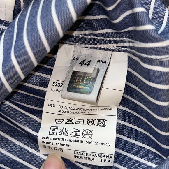 Chic Polished Dolce & Gabbana ‘Easy’ 🇫🇷 French Cuffs. 💯 Cotton look 👀 Sharp - Picture 13 of 17